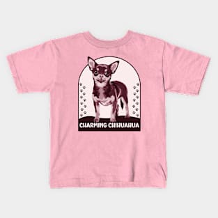 Charming Chihuahua Painting Kids T-Shirt